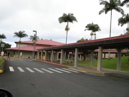 Waikea High School front in Hilo